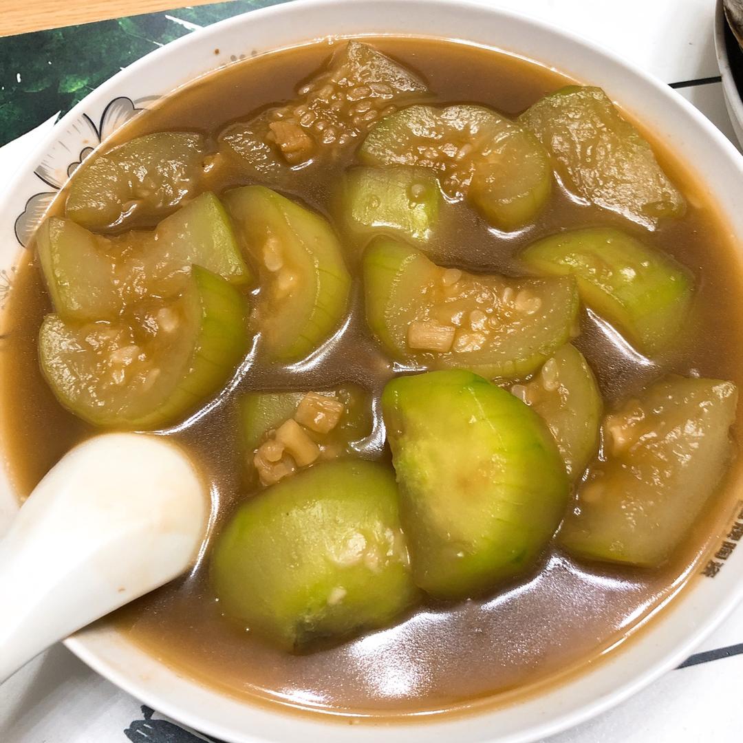 懒人家常菜—瑶柱（干贝）扒节瓜脯