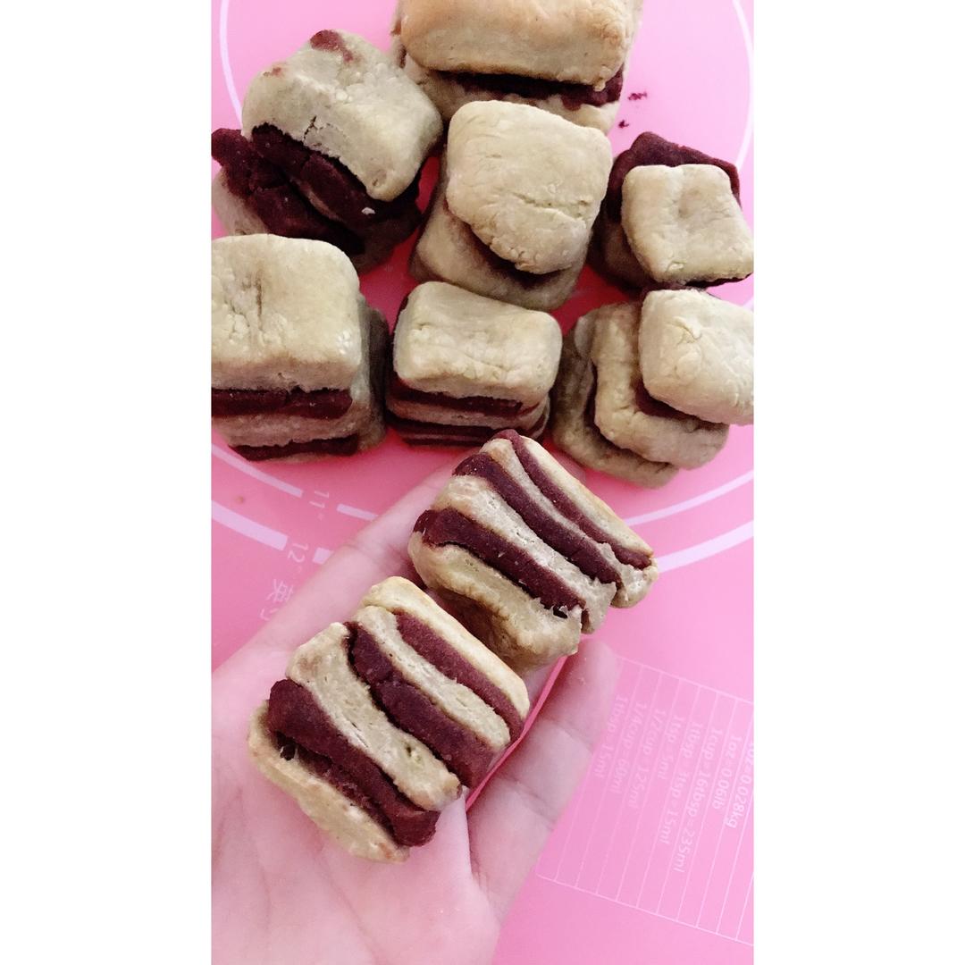 抹茶红豆沙千层司康