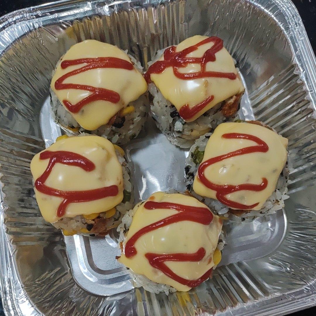 孩子们超喜欢的芝士烤饭团（空气炸锅版）