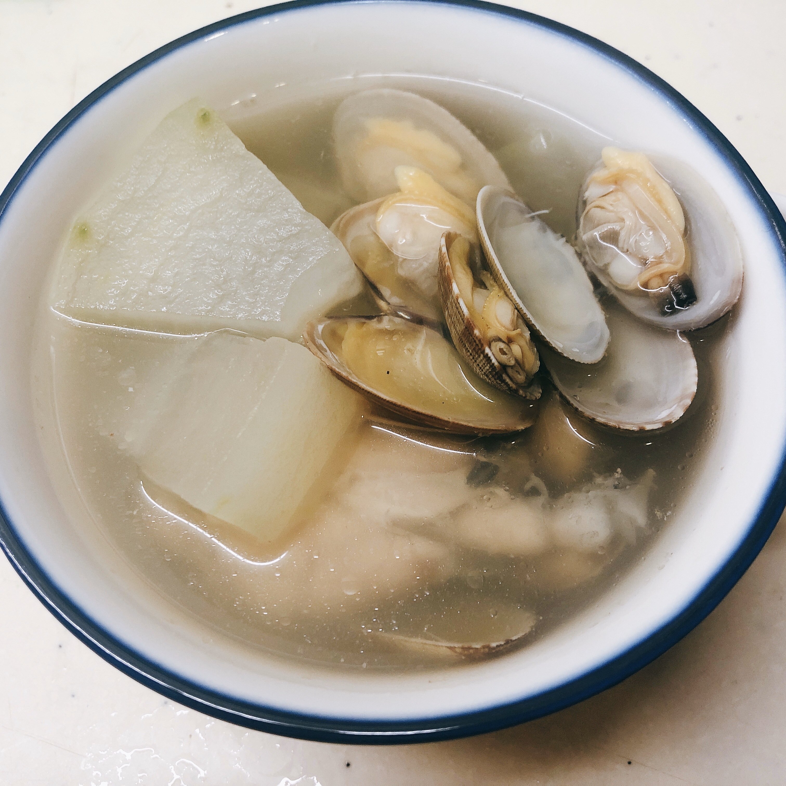 《满分精力汤》花蛤冬瓜牛蛙汤的做法