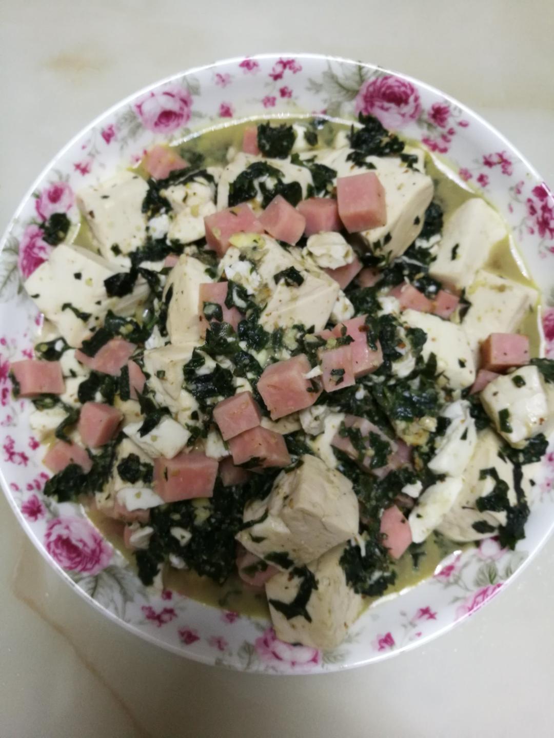 老丁的私房菜-蟹黄豆腐