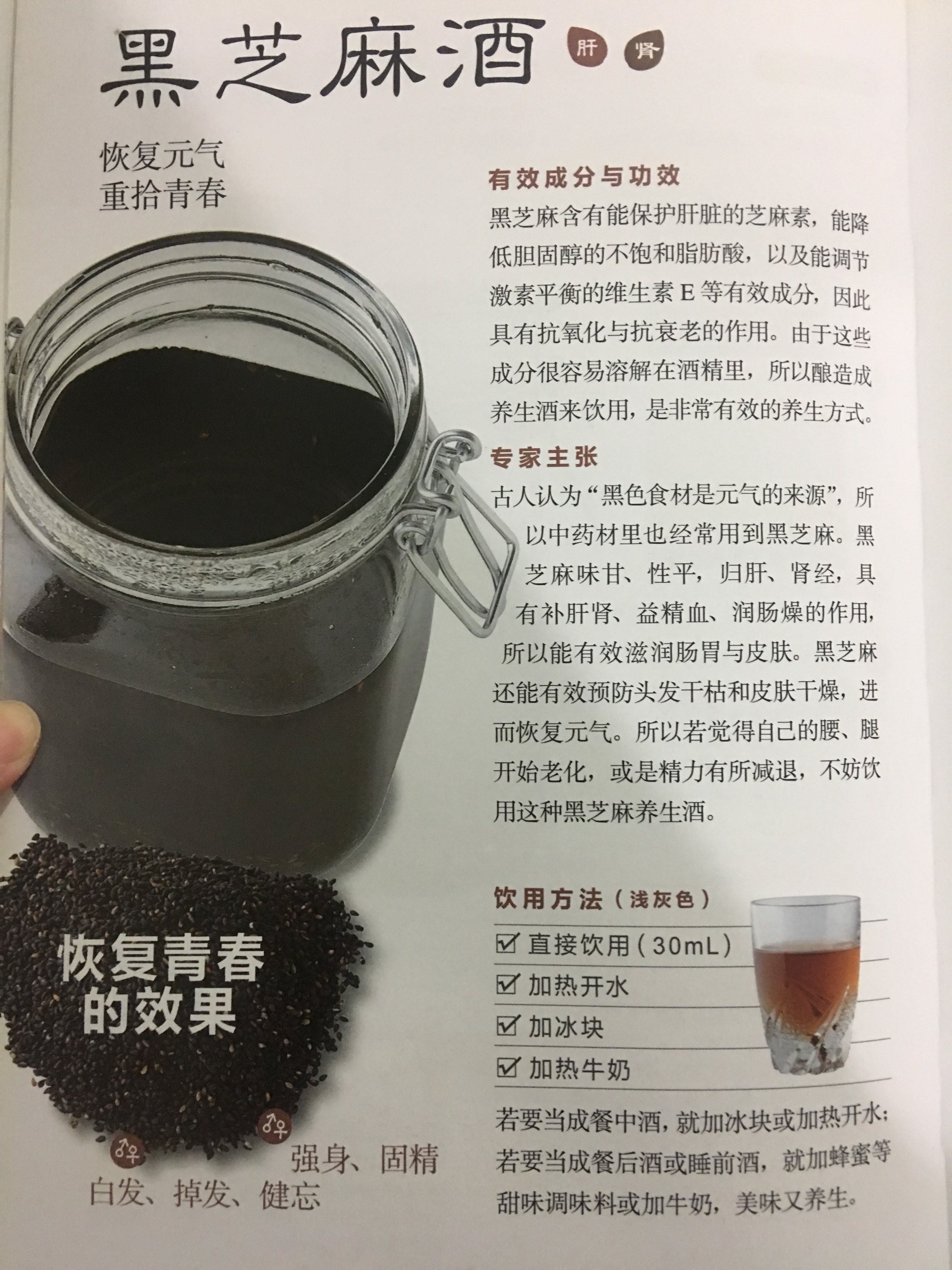 黑芝麻酒(每天一杯，治疗白发)的做法 步骤1