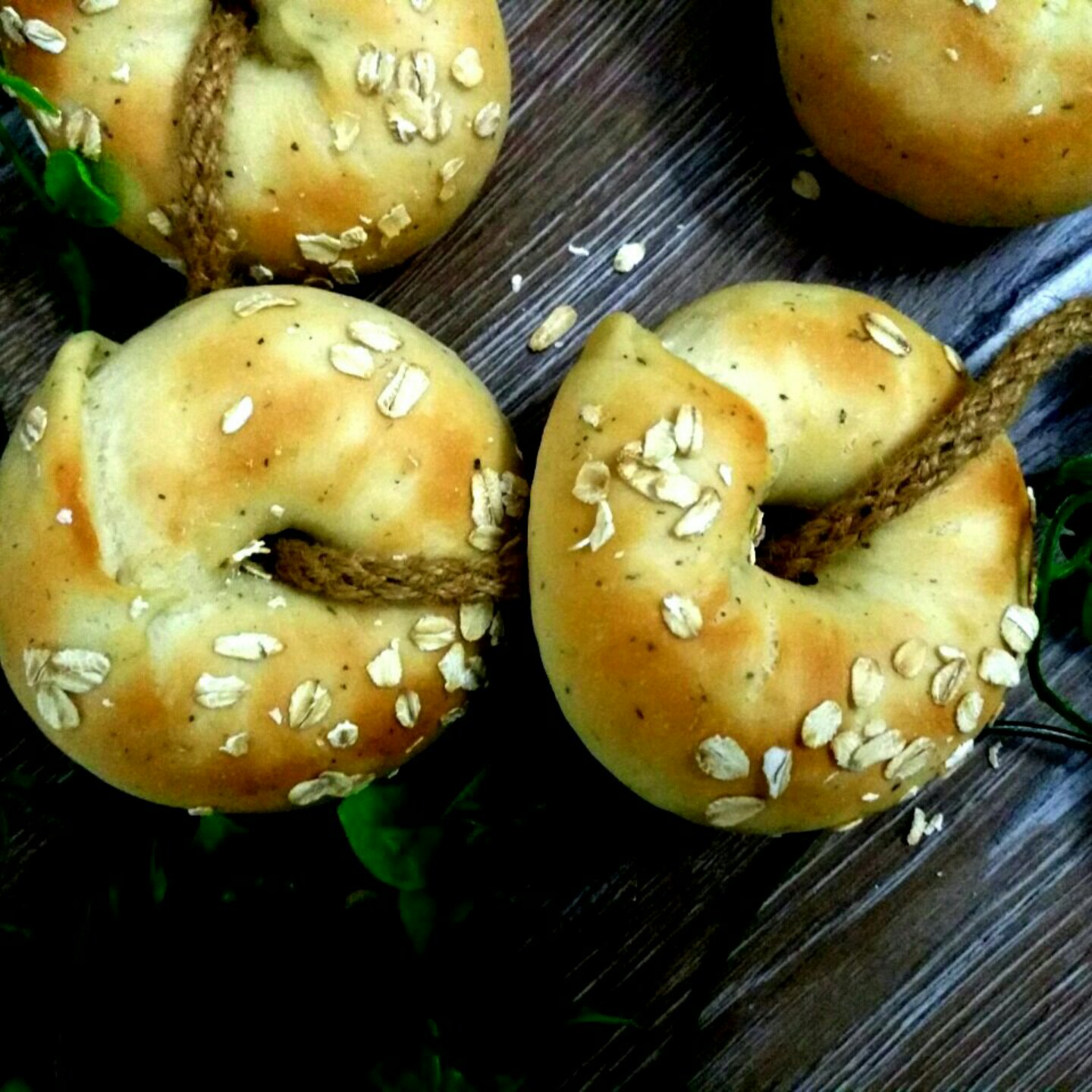 胡椒乳酪全麦贝果