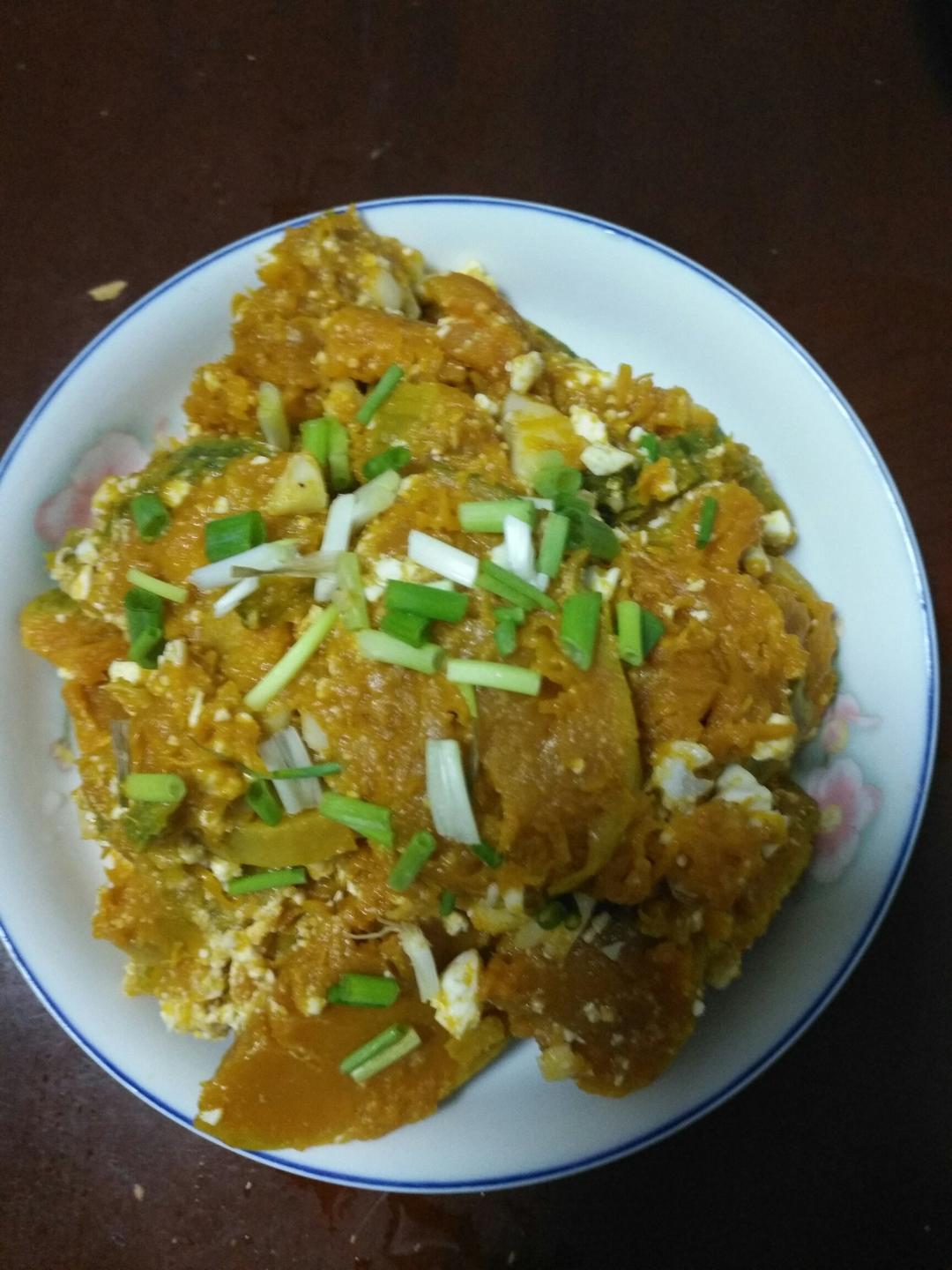 简易版蛋黄南瓜