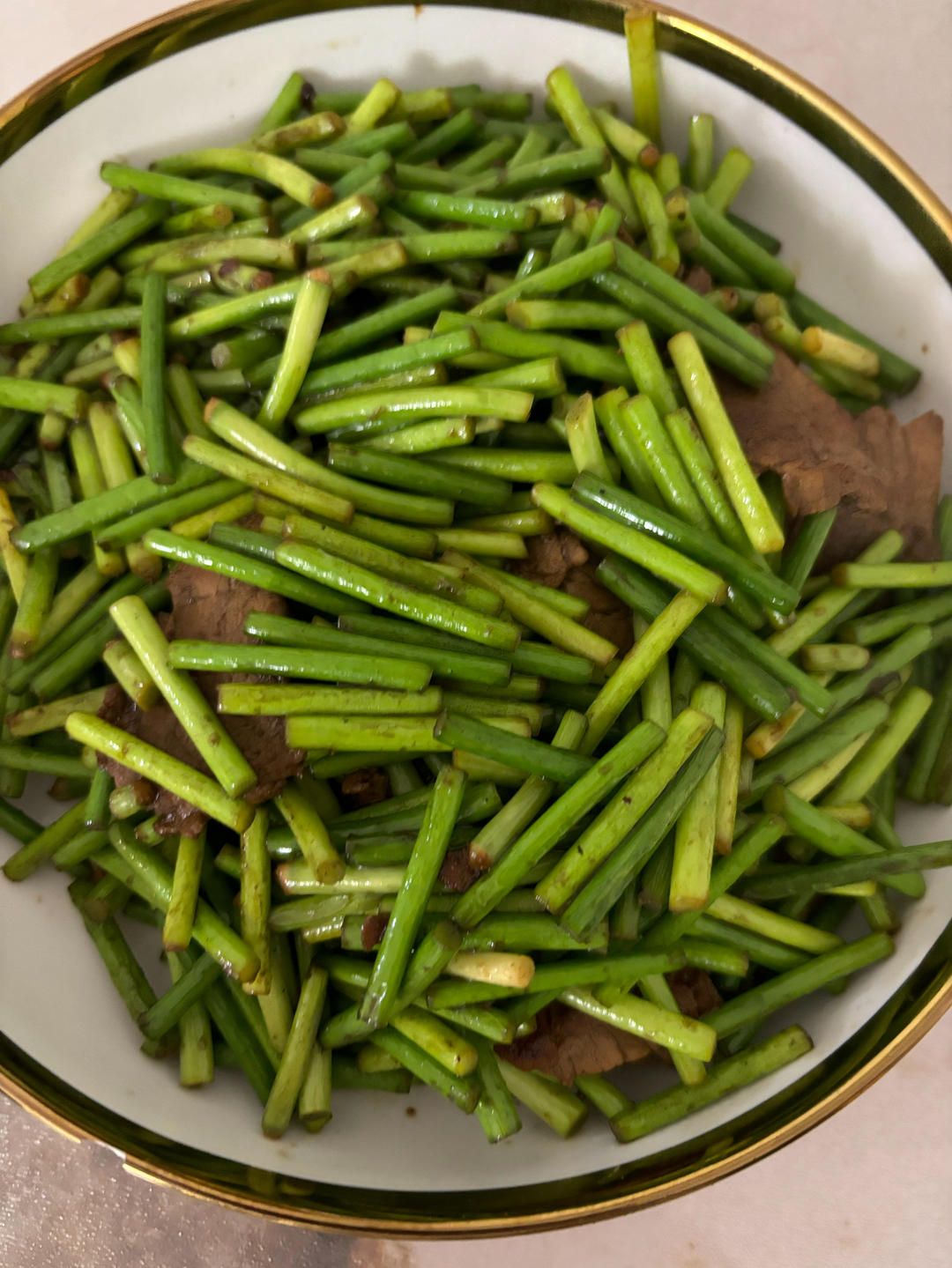 蒜薹炒肉丝