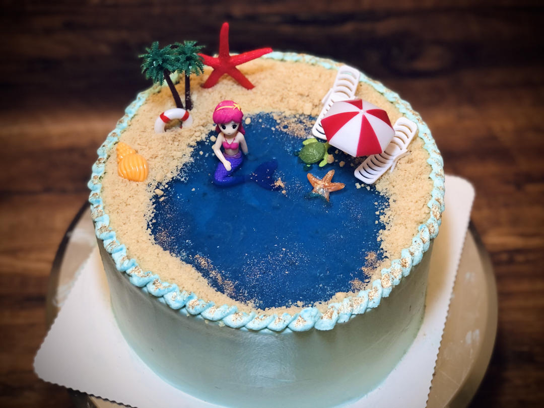 海洋蛋糕（戚风胚鲜奶油版）