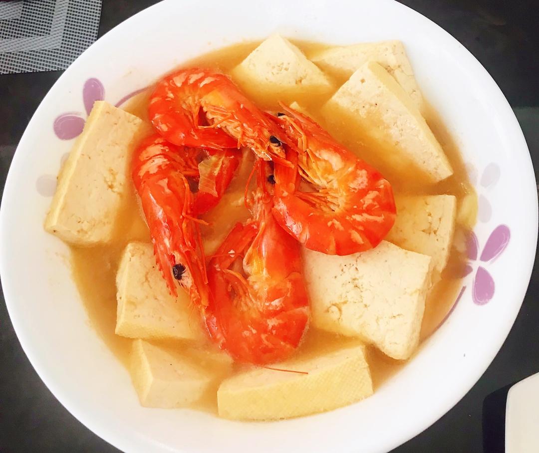 虾炖豆腐