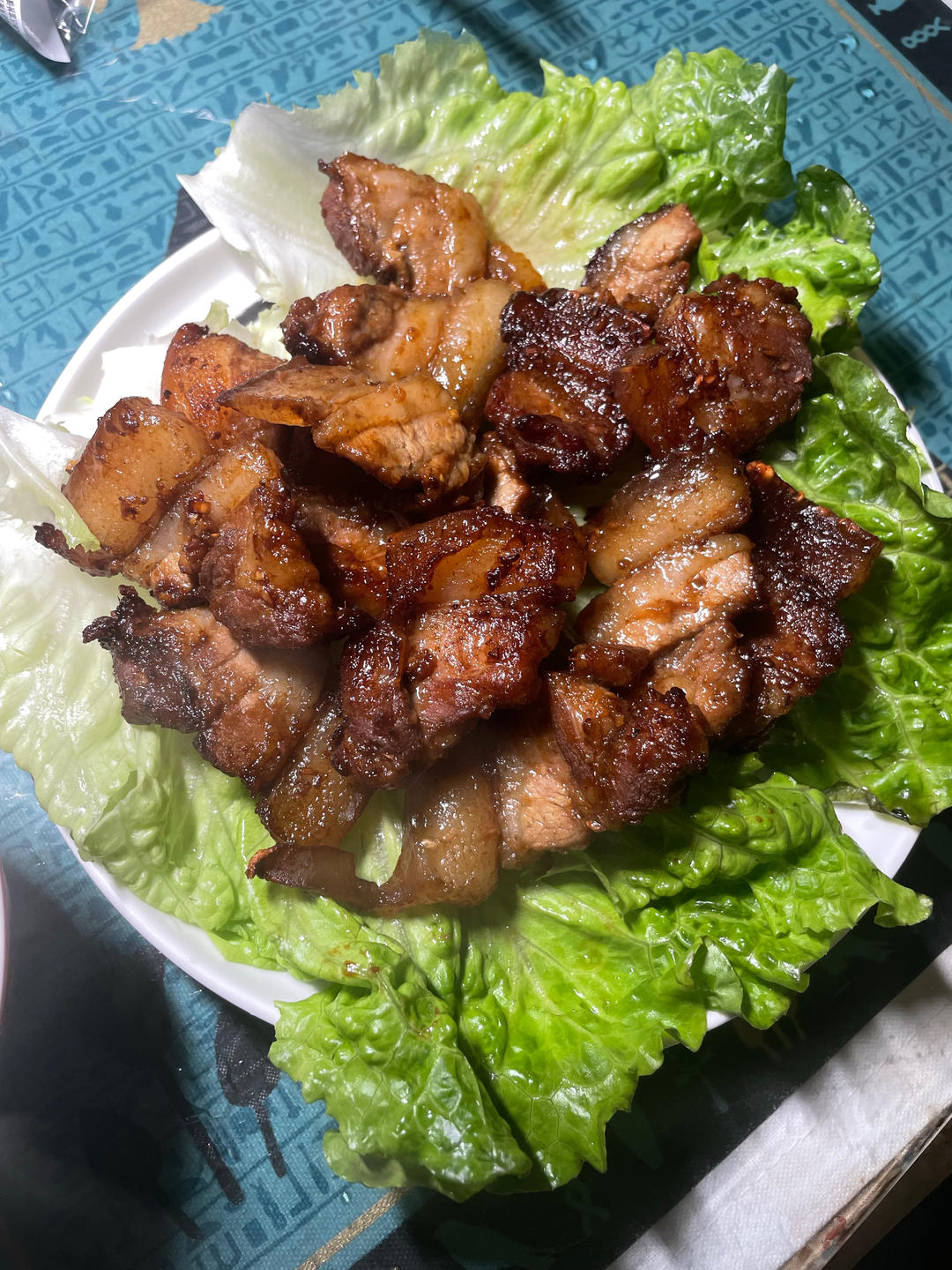 超简单空气炸锅五花肉烤肉～