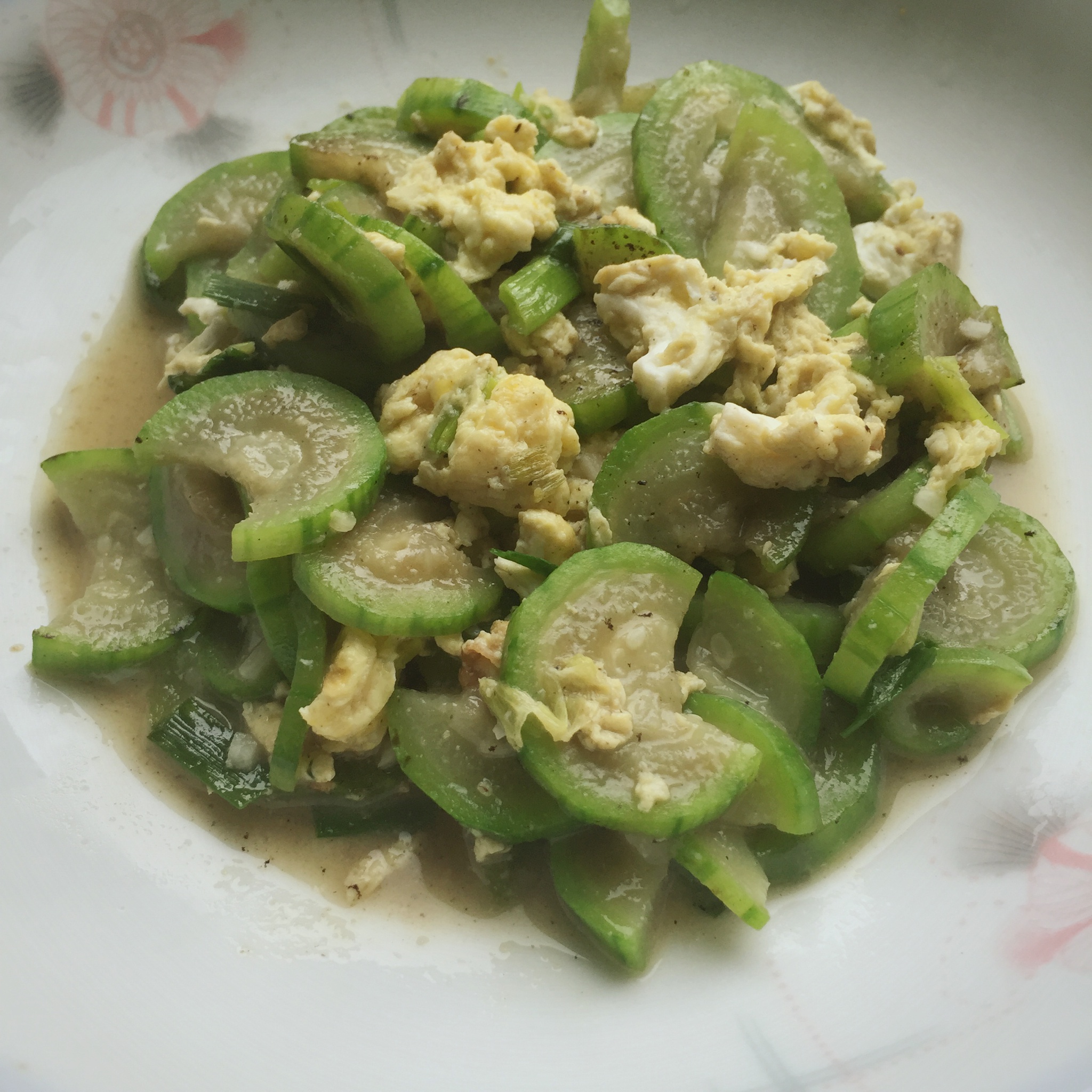 丝瓜炒蛋