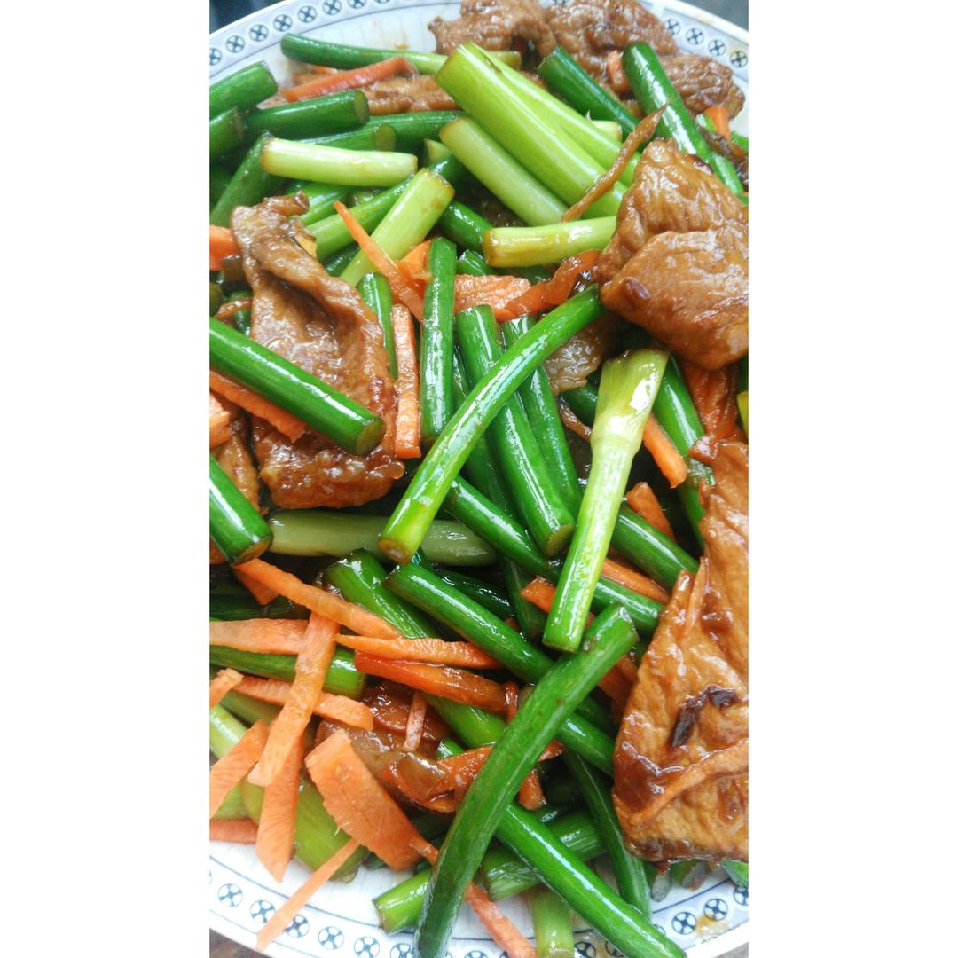 蒜薹炒肉丝