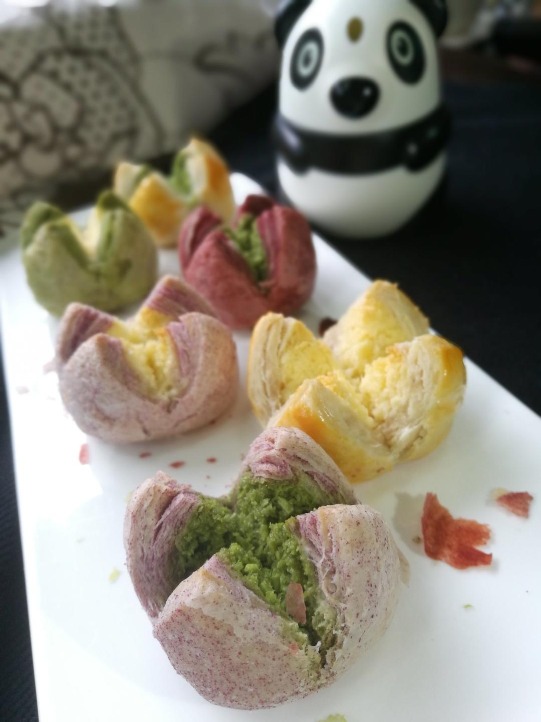 花开富贵之四种口味的椰蓉开口酥