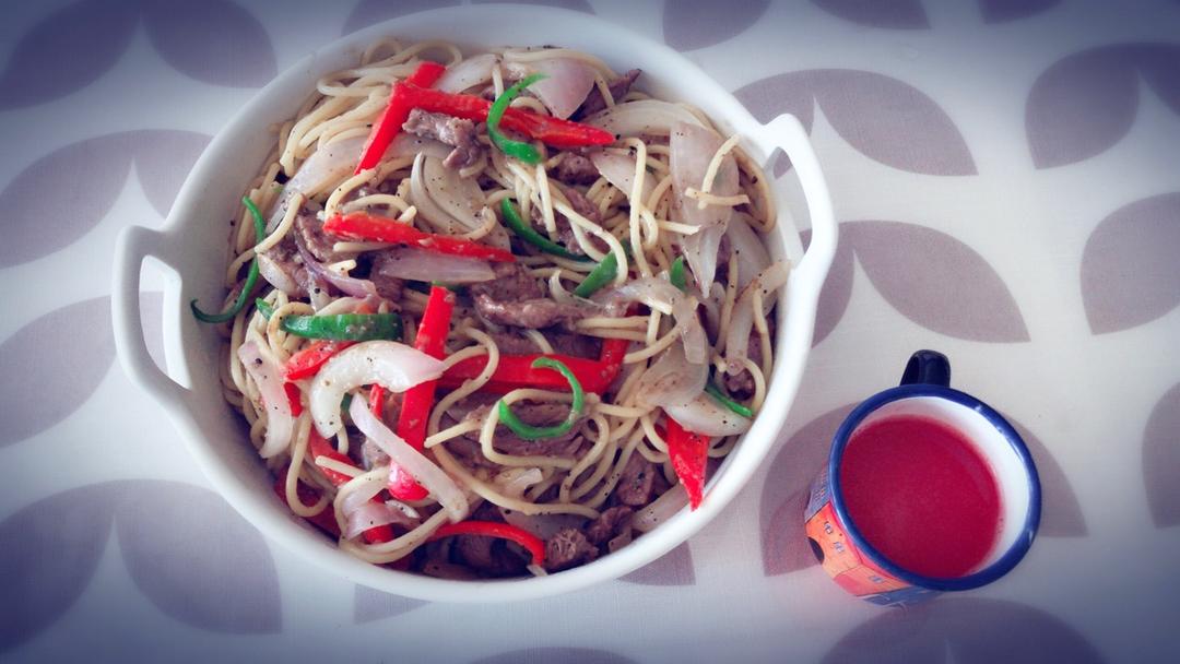 黑椒牛柳意面