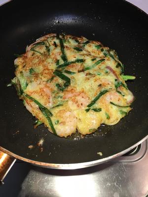 韩式海鲜韭菜饼的做法 步骤8