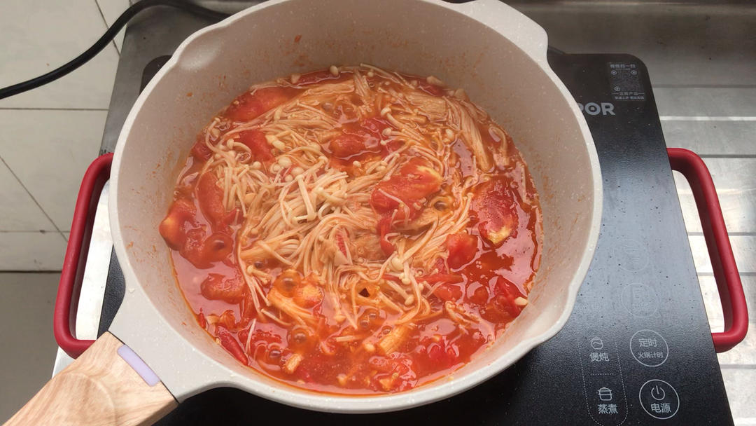 低脂低卡～营养又下饭的番茄金针菇