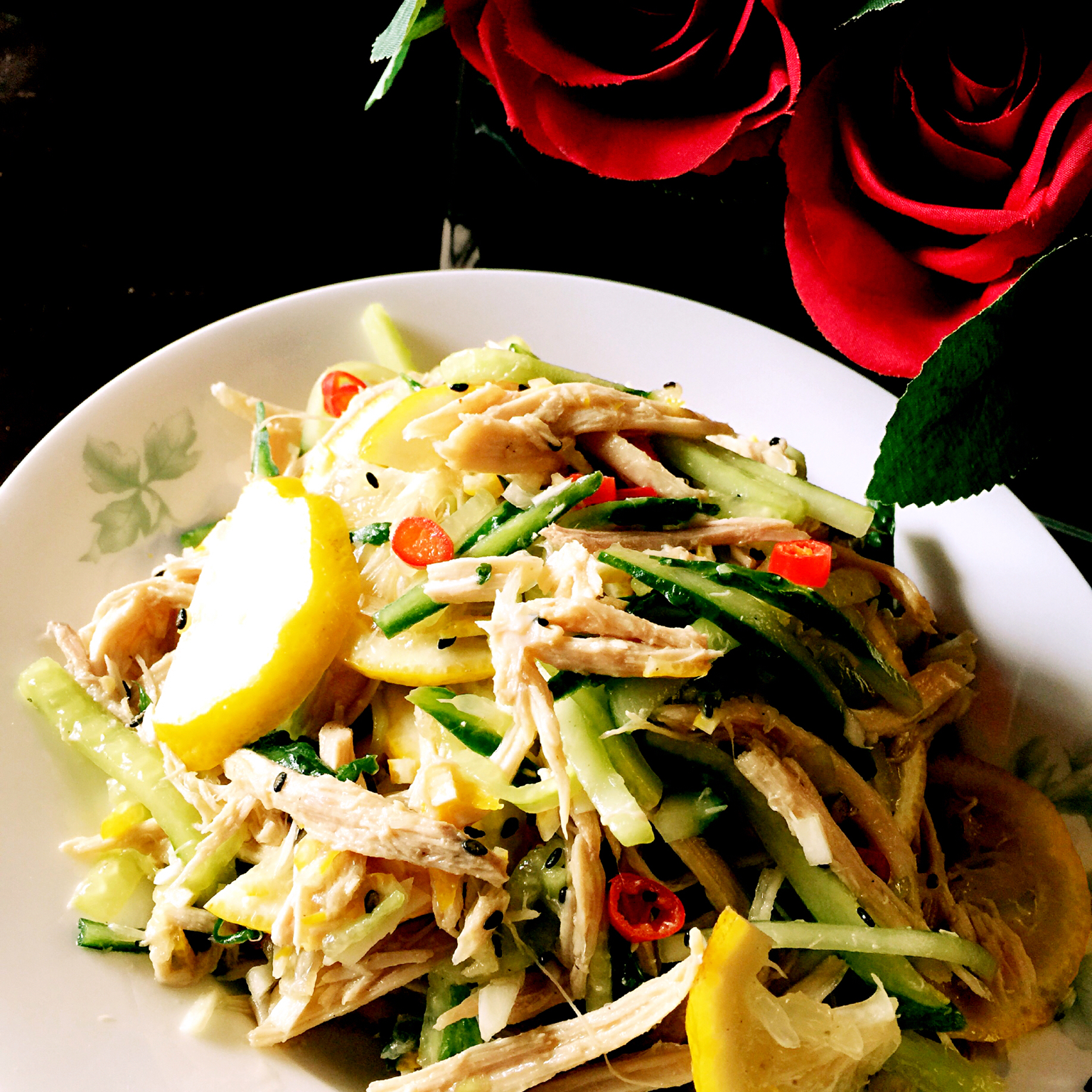 薰衣草_o5ja做的凉拌柠檬鸡丝