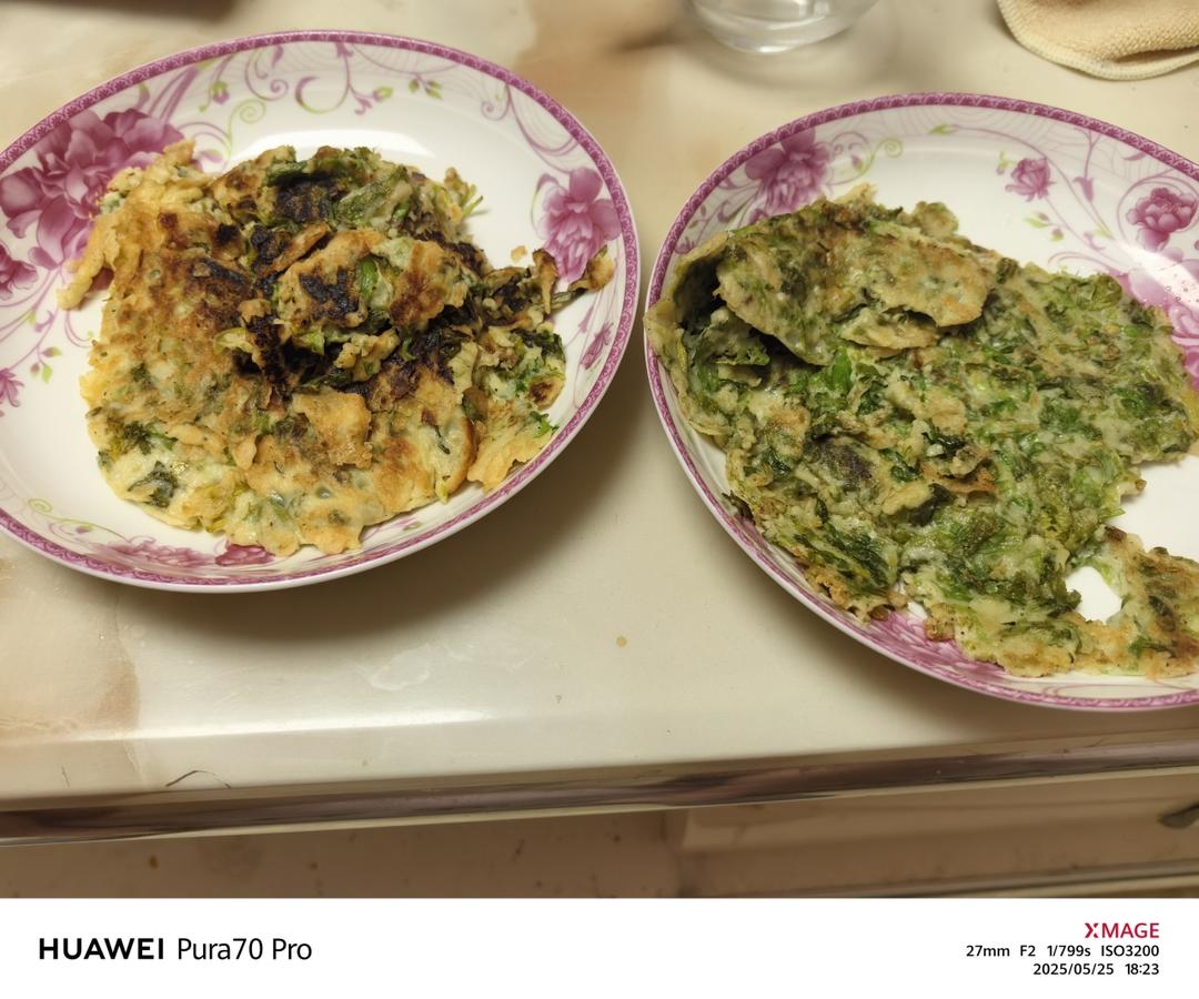 芹菜叶不浪费，快手早餐小饼做起来
