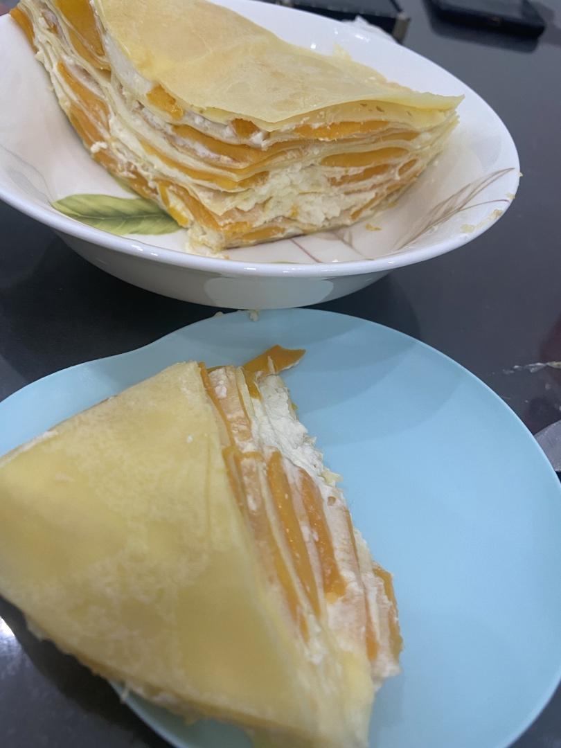 芒果千层蛋糕，100%成功告别煎皮无能