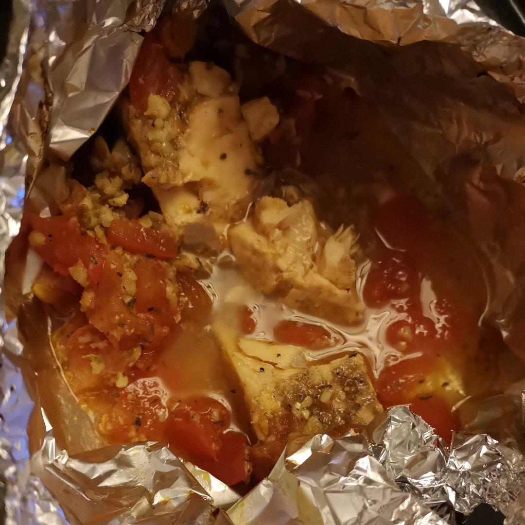 锡纸烤三文鱼  （Salmon Baked in Foil）