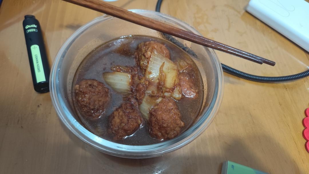 大白菜烧肉圆