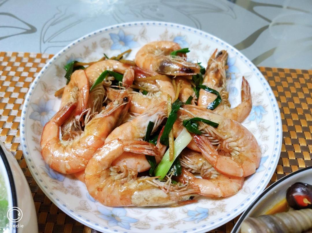 葱姜炒虾