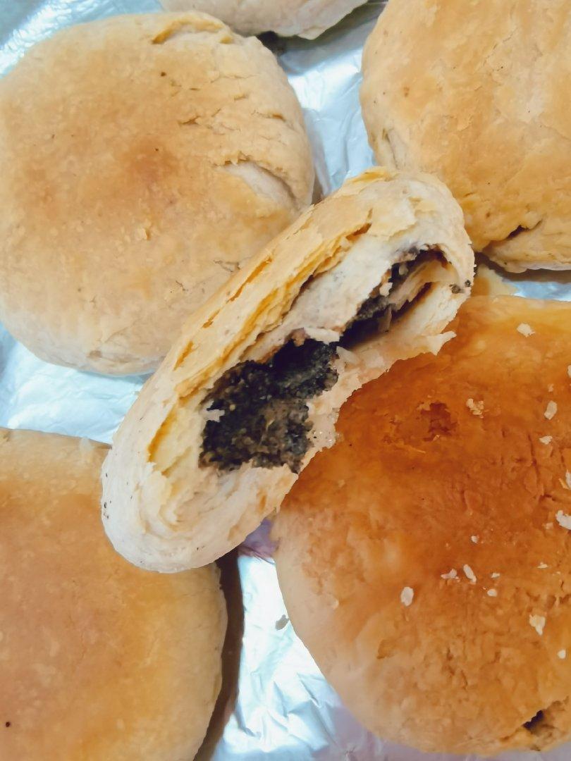 a朵_64pe做的黑芝麻糖酥饼(红豆酥)