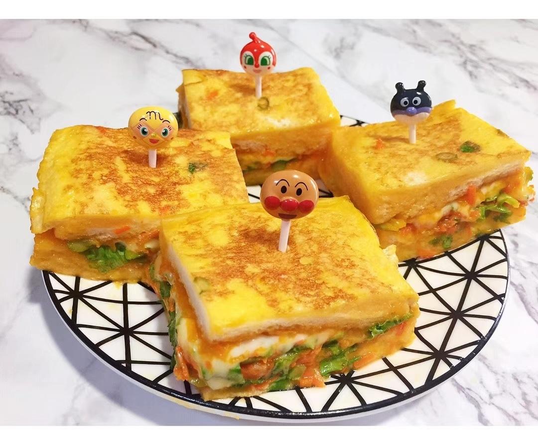 南瓜酱奶油西多士