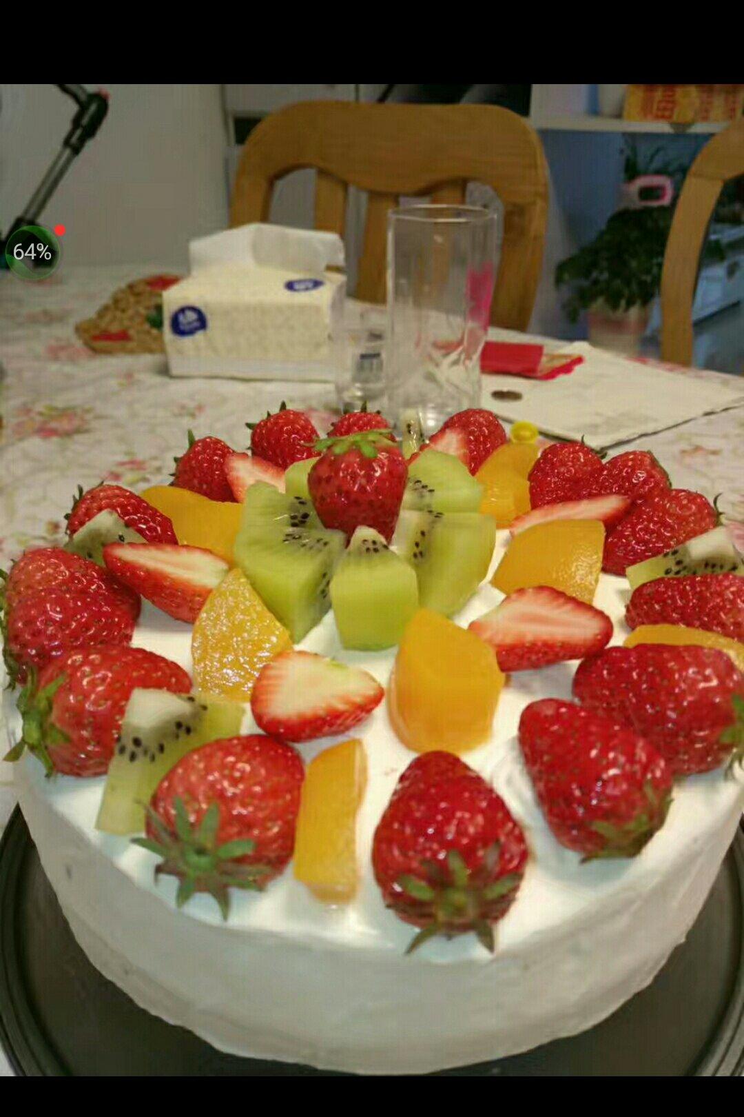 生日蛋糕裱花制作
