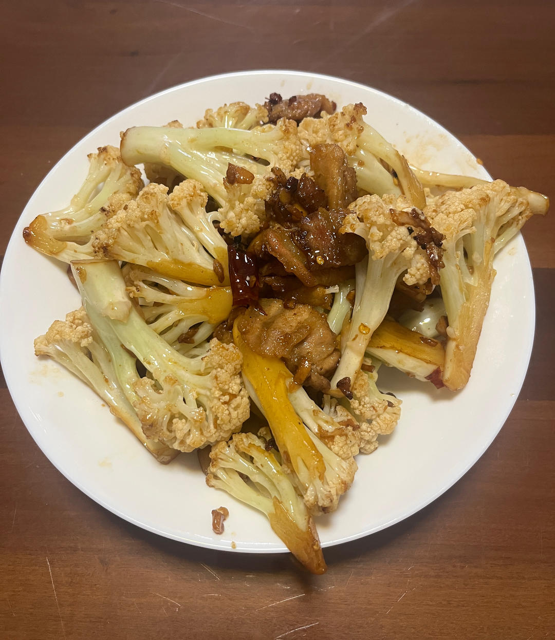 干煸菜花（五花肉）