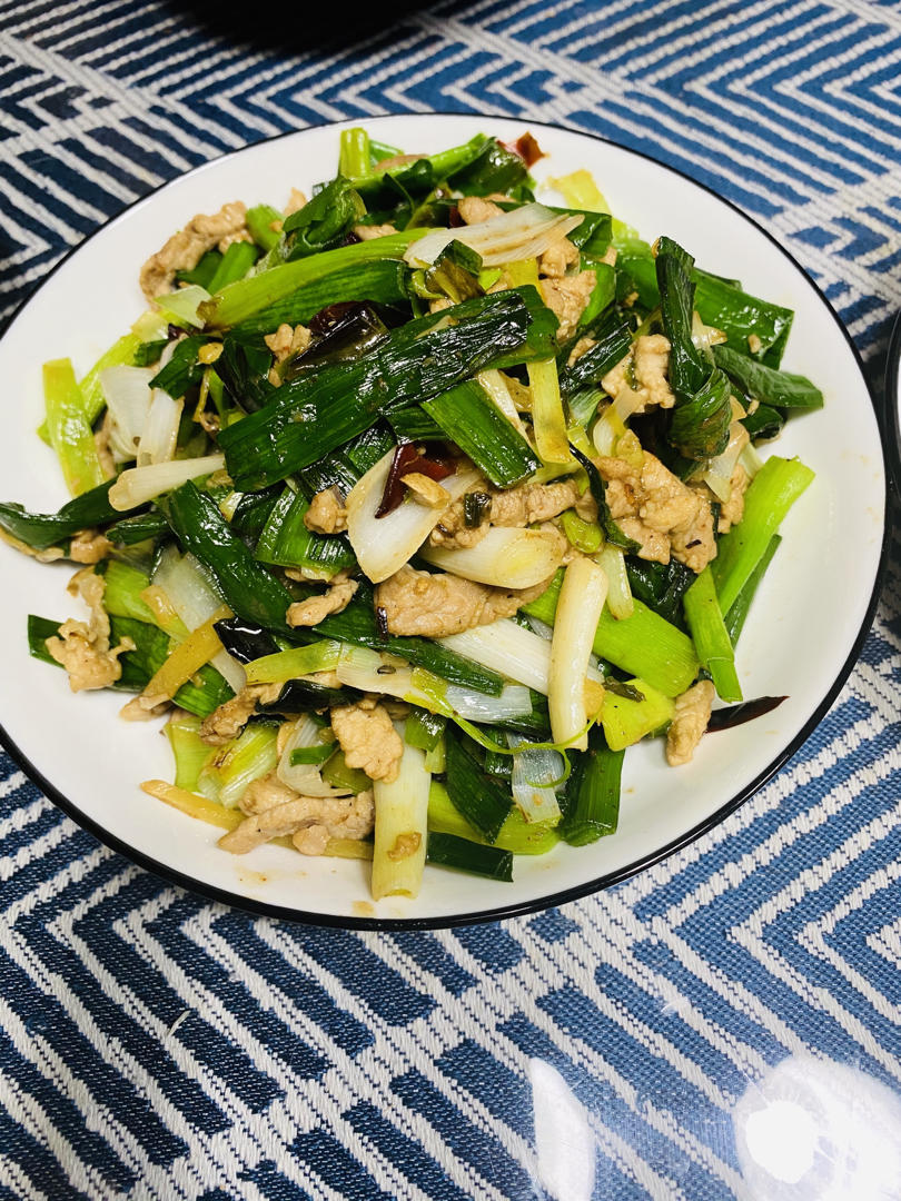蒜苗炒肉
