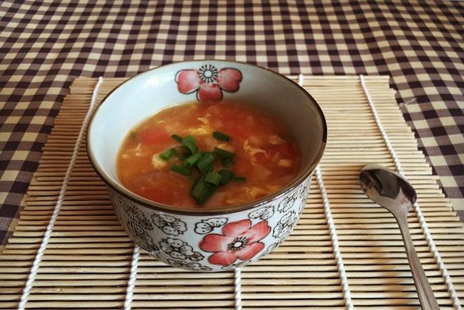 西红柿蛋花疙瘩汤的做法