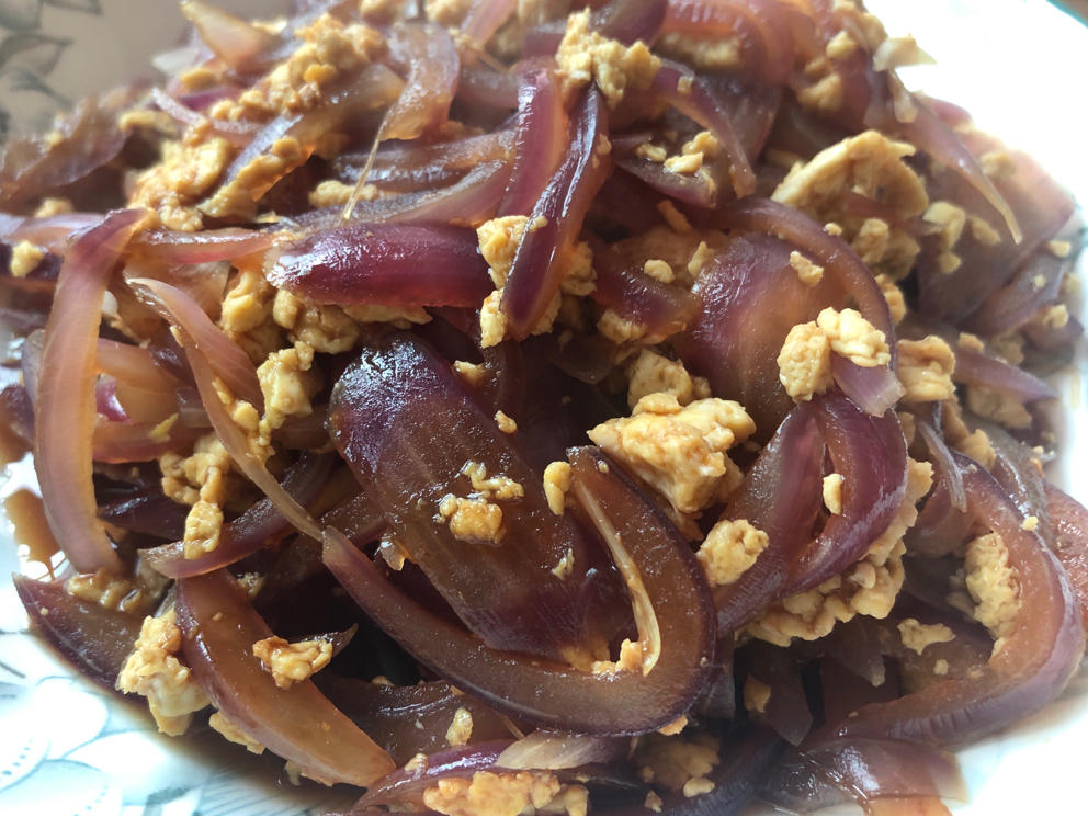 糖醋洋葱炒鸡蛋