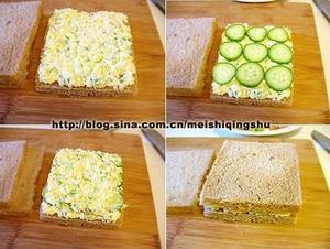 鸡蛋沙拉三明治的做法 步骤9