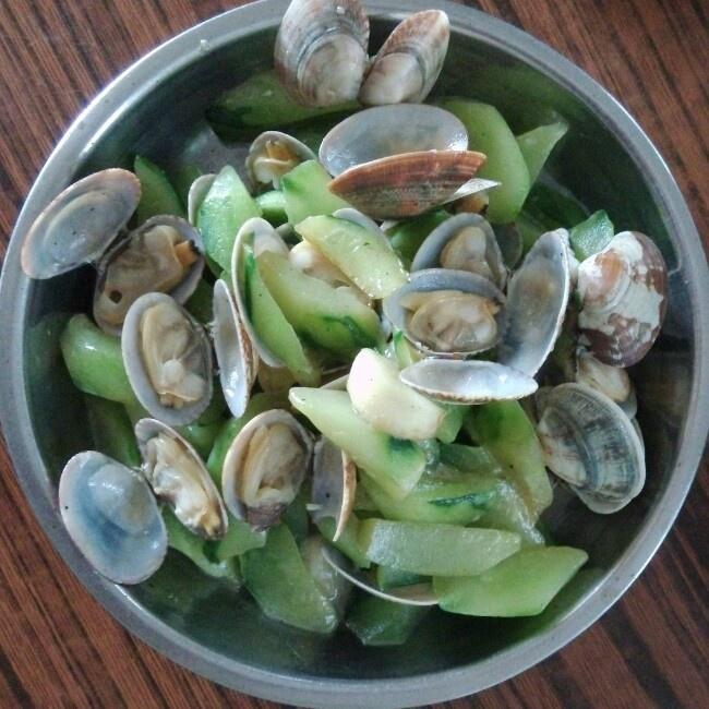 黄瓜炒花蛤