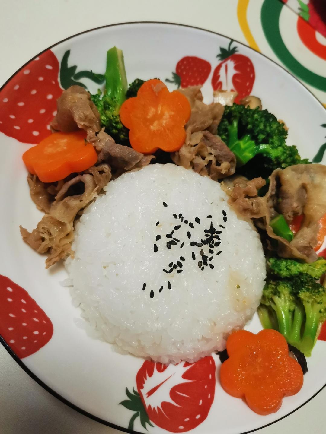 不输吉野家的牛肉饭