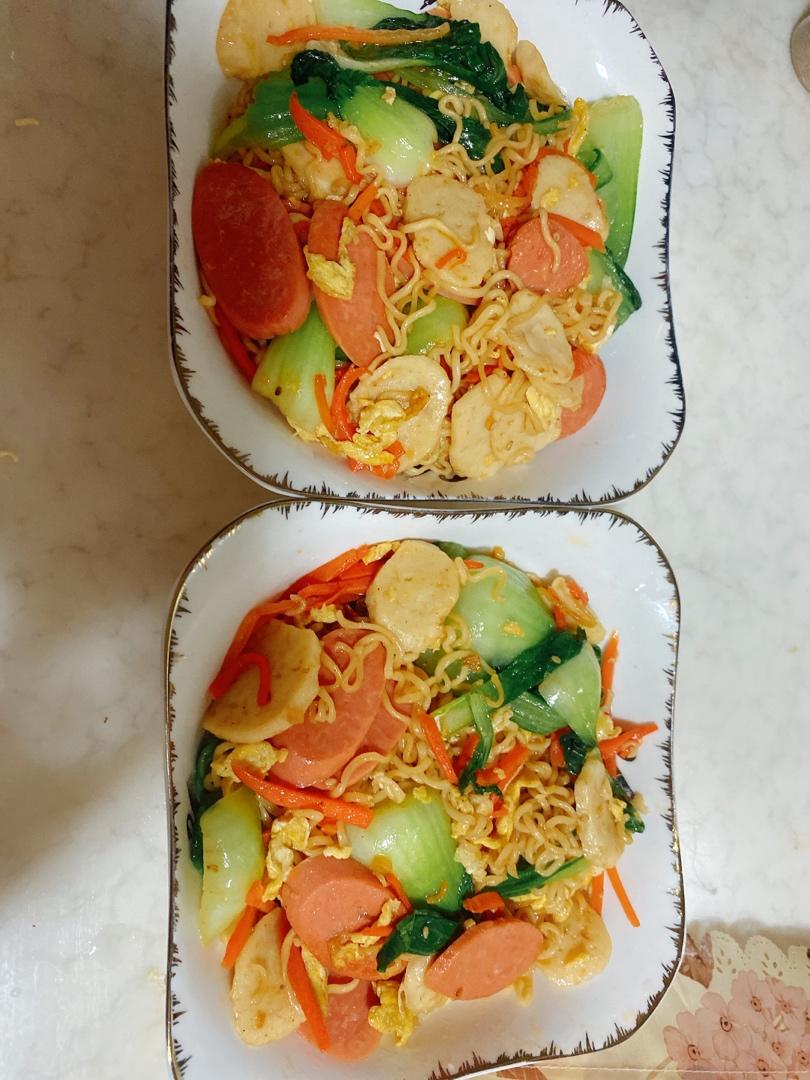 炒方便面￨幸福感爆棚