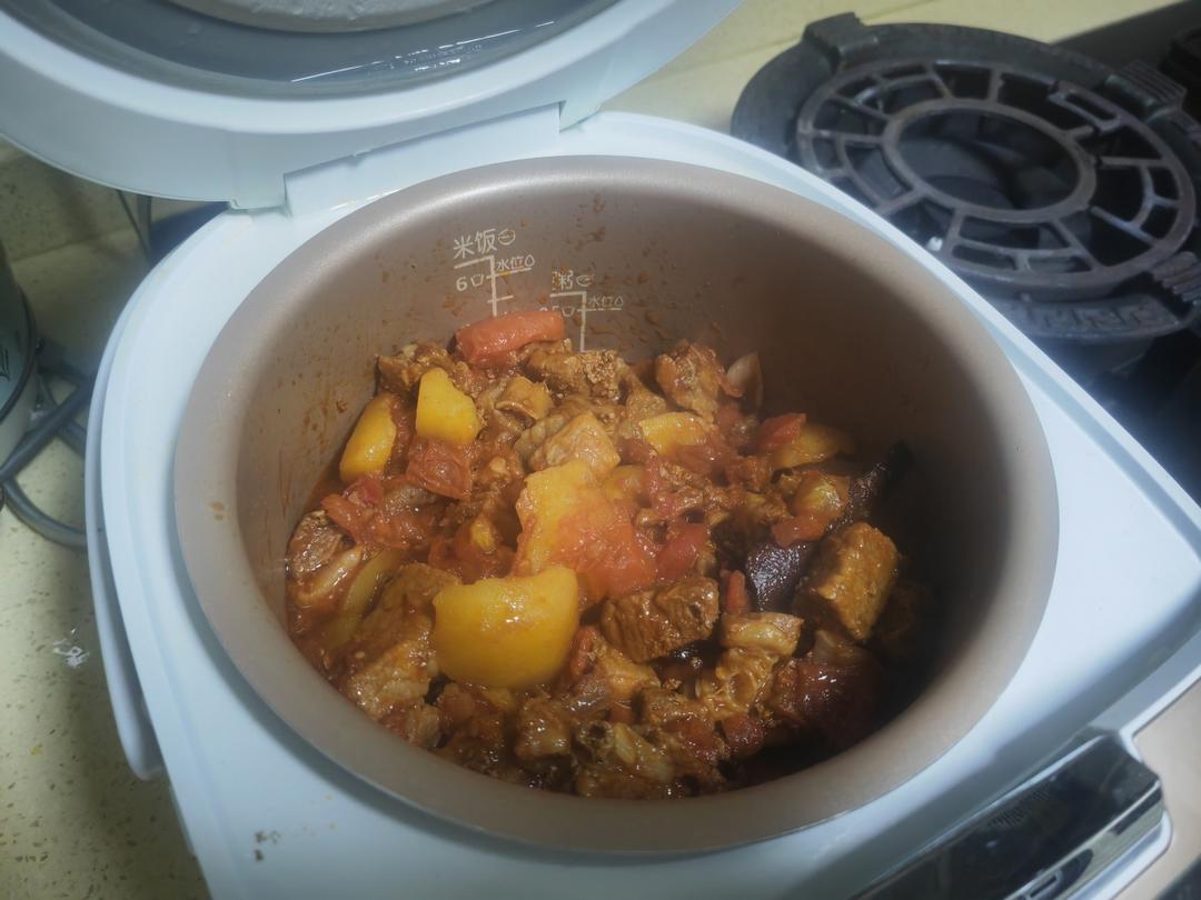 番茄土豆牛腩煲（电饭煲）