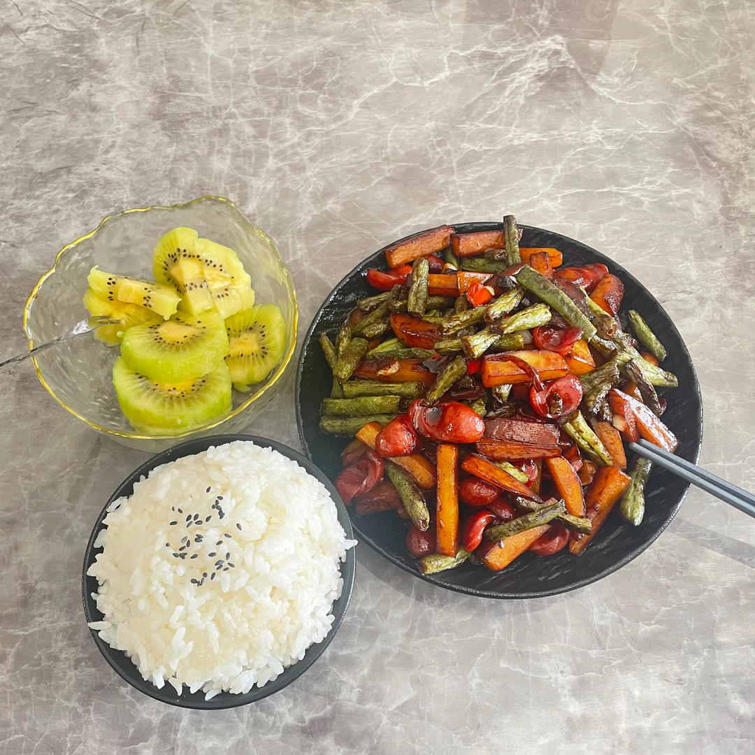 干煸豆角土豆