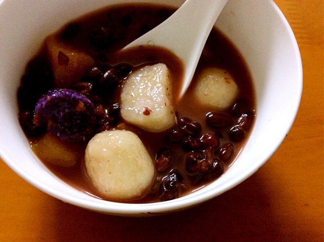芋圆红豆汤