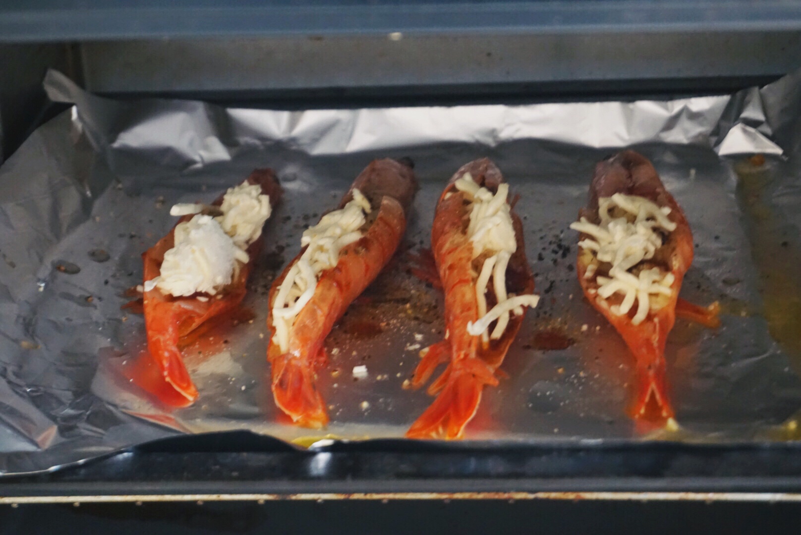 芝士烤大虾蔬菜面的做法 步骤8