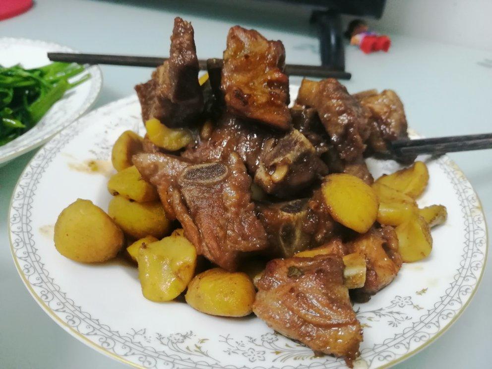 板栗烧排骨