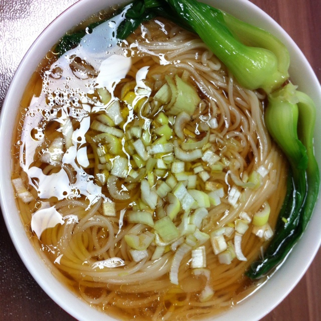 小葱麻油酱油面