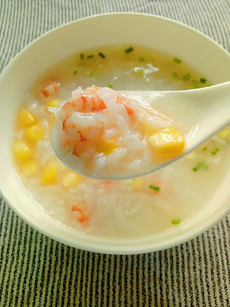 虾仁玉米粥