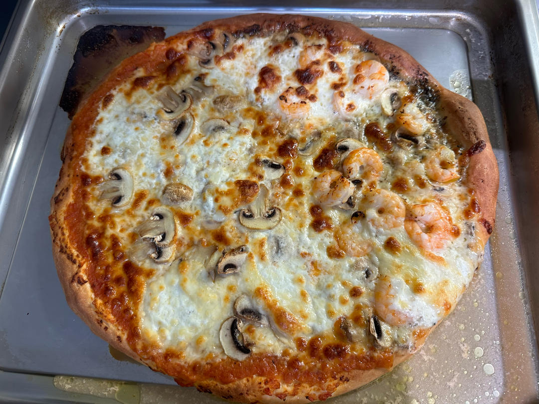 被惊艳到❗️一口爱上❗️超薄玛格丽特披萨🍕