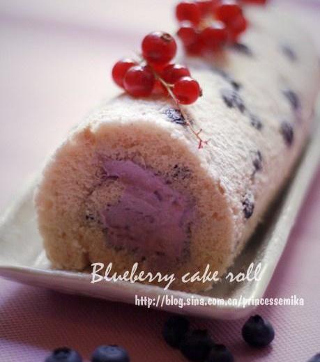蓝莓蛋糕卷的做法