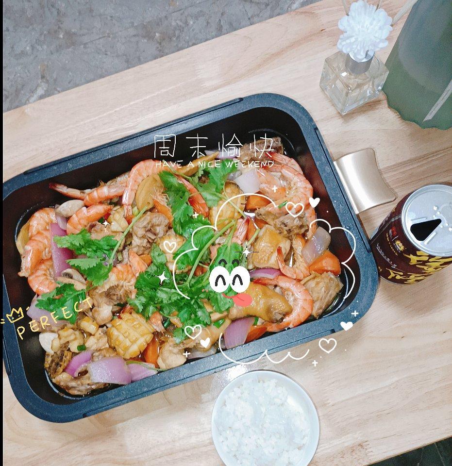 鲍鱼虾蚊鸡寓意大吉大利，盆满钵满！