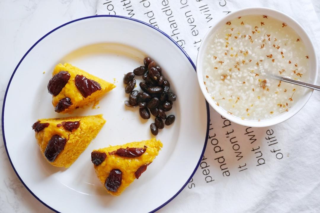 南瓜发糕 Steamed Pumpkin Cake