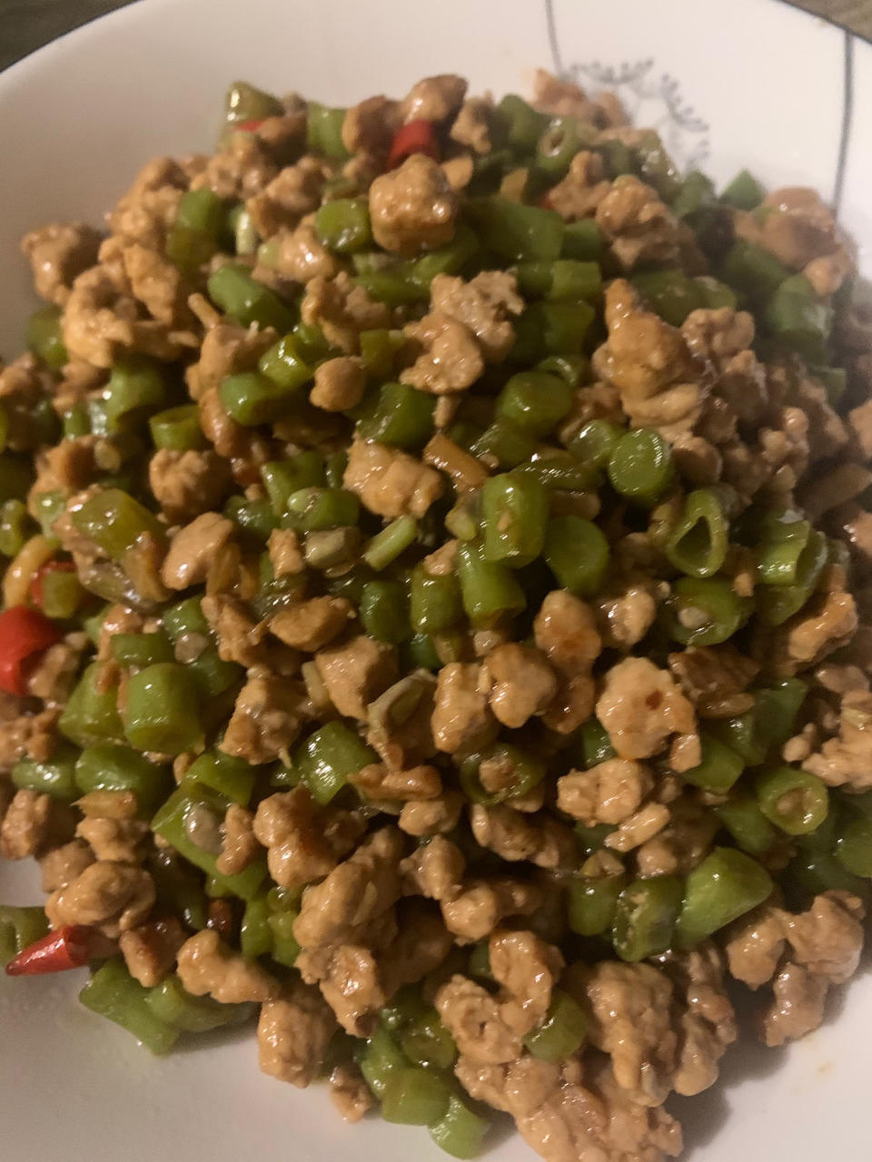 香辣过瘾，超级无敌下饭神器～豆角炒肉沫