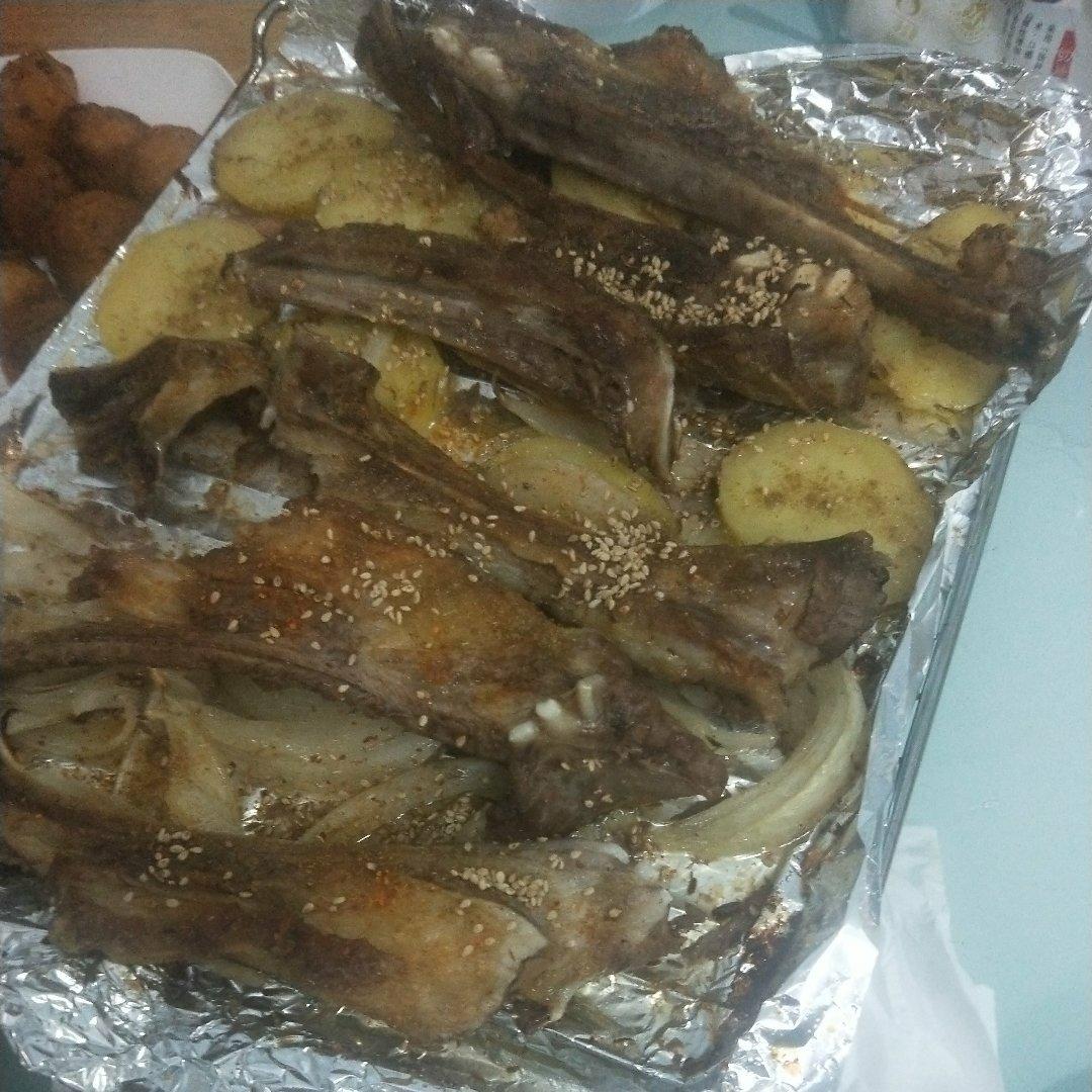 烤箱烤羊排