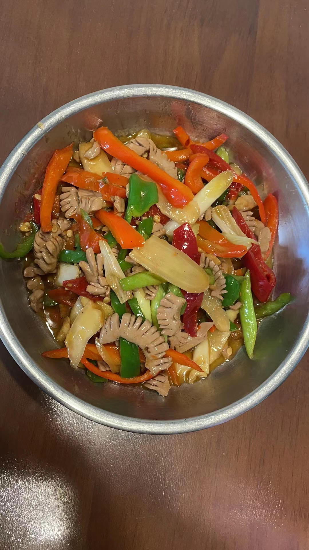 泡椒子姜炒腰花