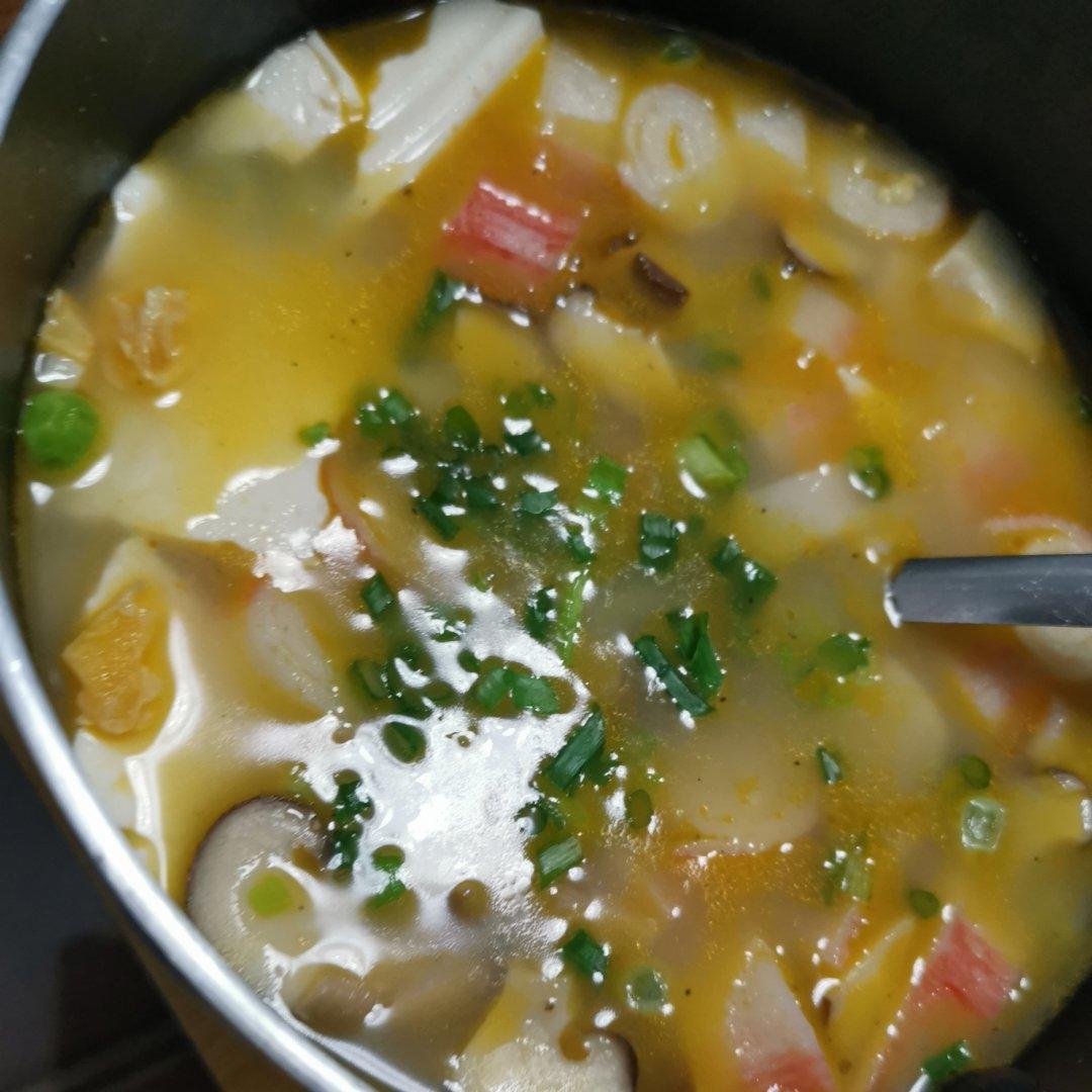 咸蛋黄豆腐羹